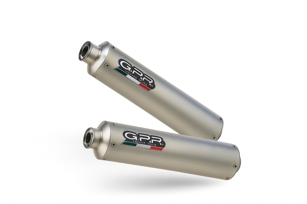 Mid-full system exhaust GPR ROUND CO.D.59.TT Brushed Titanium
