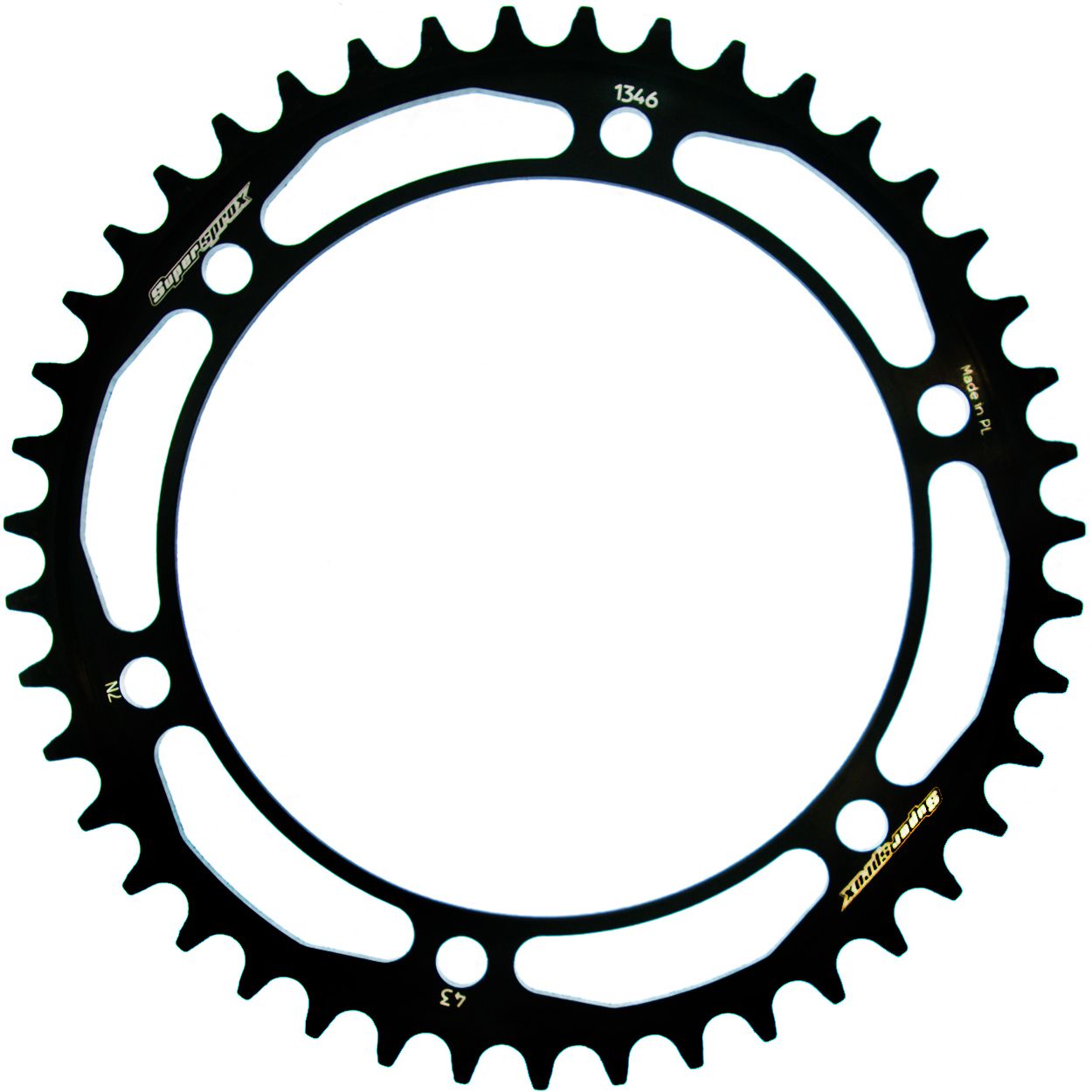 Lančenik zadnji SUPERSPROX RFE-1346:43-BLK Crni 43T, 525