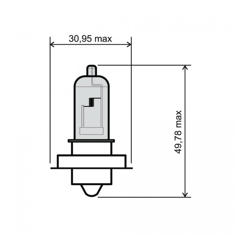 Lamp RMS 246510435 P26S 12V 20W