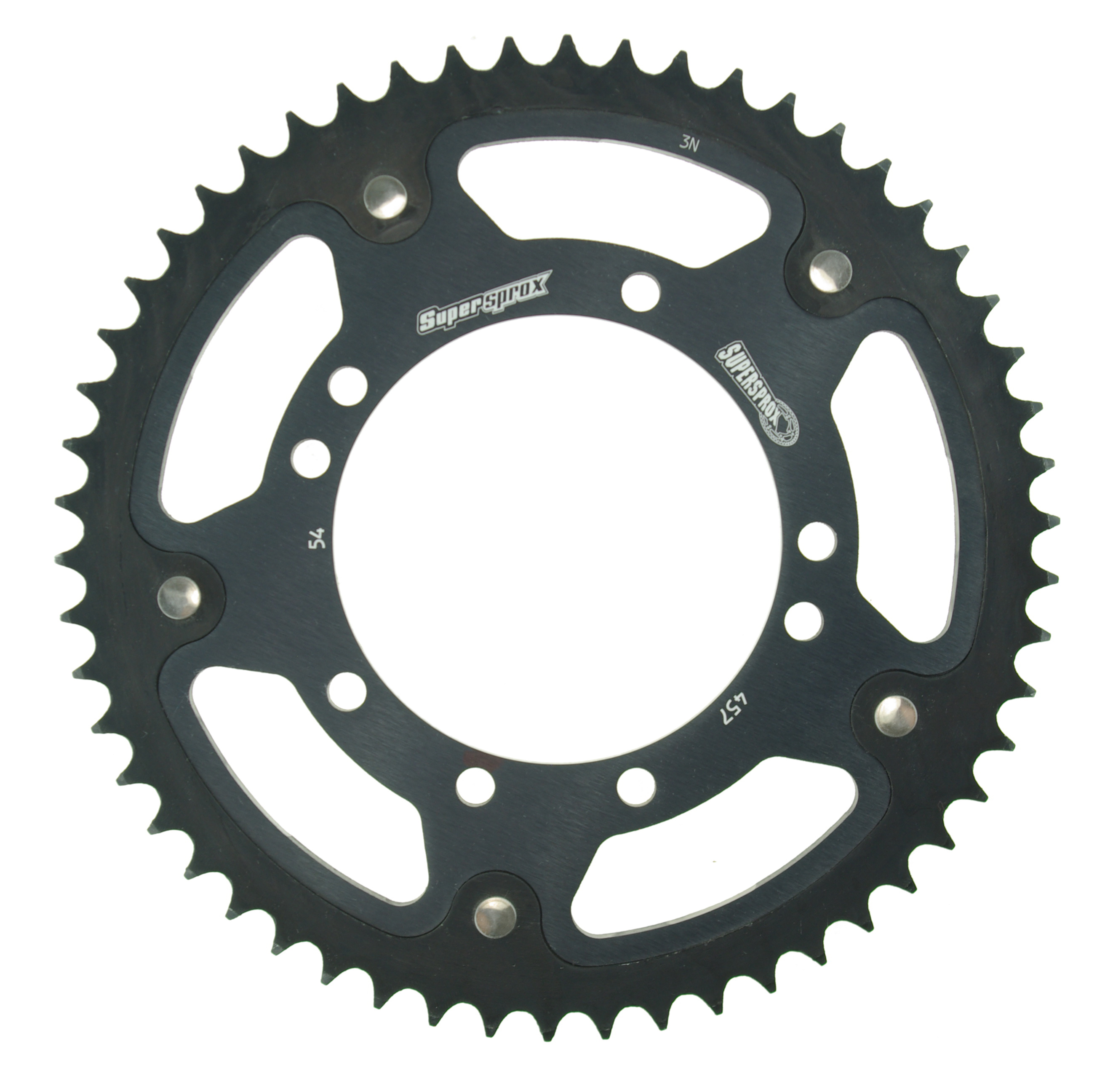 Rear sprocket SUPERSPROX STEALTH RST-457:54-BLK Crni 54T, 420