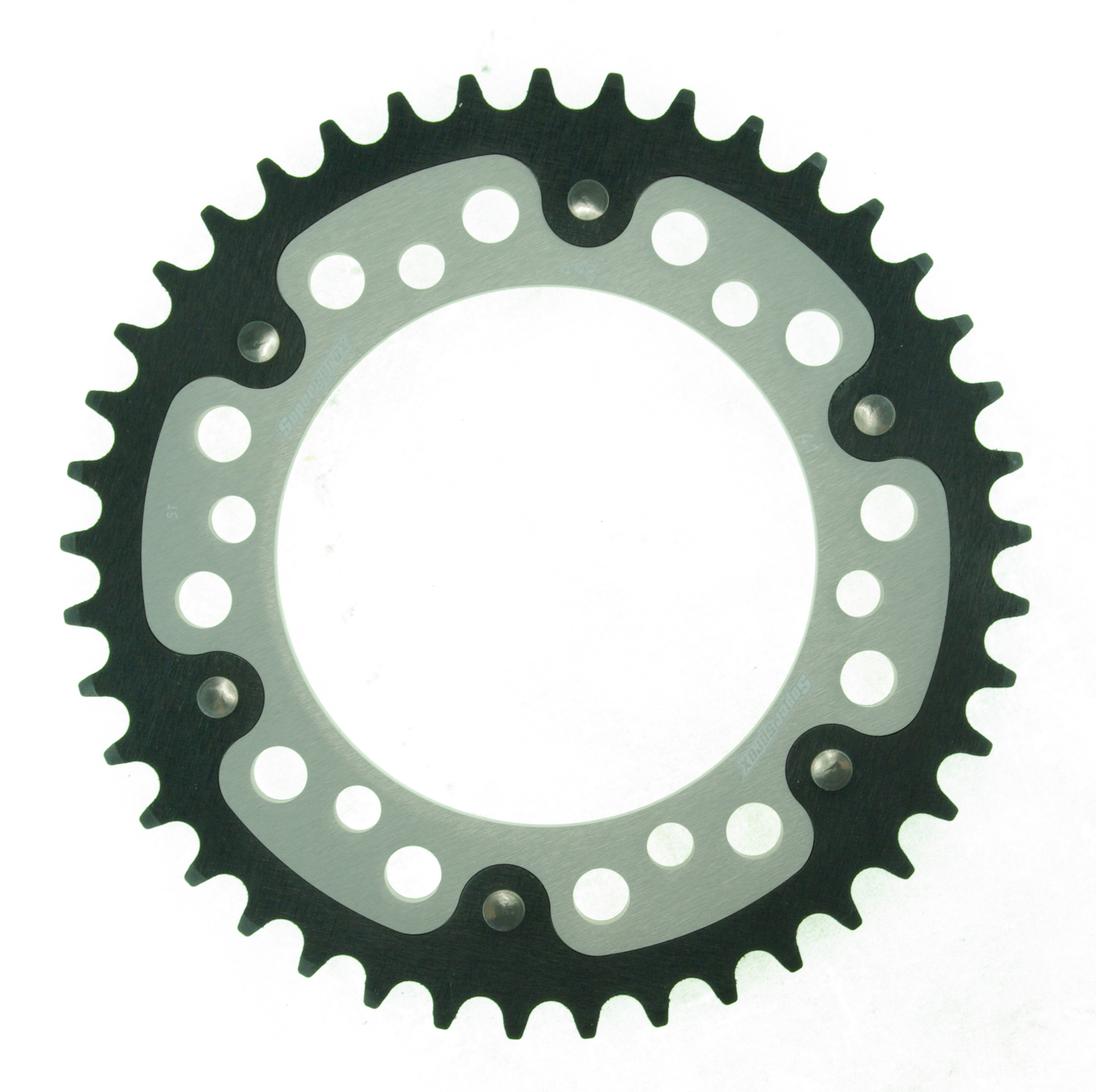 Rear sprocket SUPERSPROX STEALTH RST-498:41-SLV silver 41T, 525