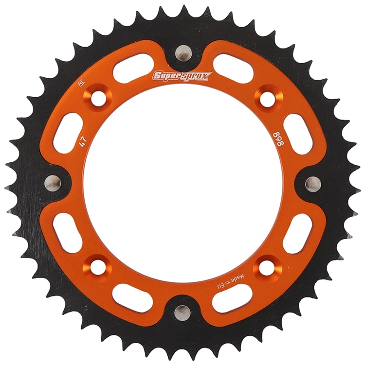 Lančenik zadnji SUPERSPROX STEALTH RST-898:47-ORG orange 47T, 428