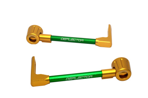 Lever guard ACCOSSATO DE003 with green hose and joint right + left , aluminium