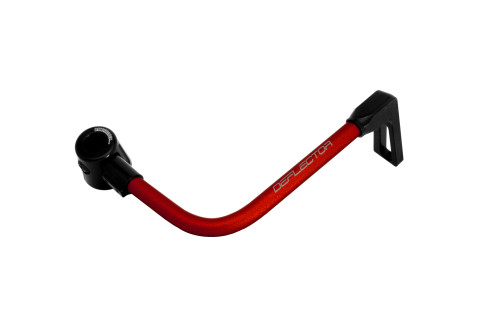 Lever guard ACCOSSATO DE001 with red hose and joint right, aluminium