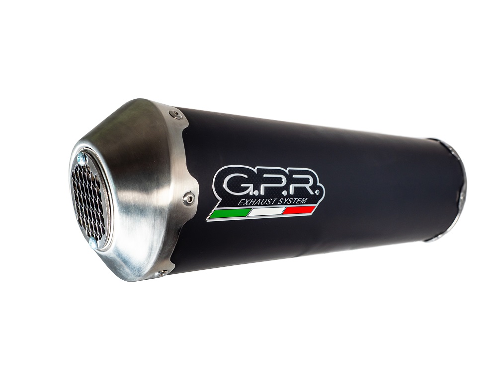 Slip-on exhaust GPR EVO4 ROAD SC.CAT.179.EVO4 Matte Black including removable db killer, link pipe and catalyst