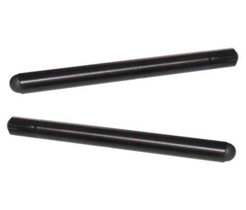 Clip-ons ACCOSSATO TB003 aluminium, 280mm with caps, Black