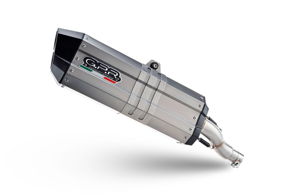 Slip-on exhaust GPR HYPER SONIC BE.25.1.HYSOTIT Brushed Titanium