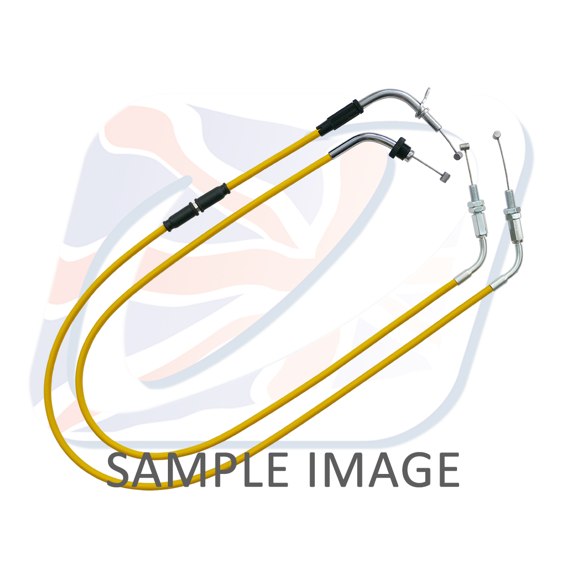 Throttle cables (pair) Venhill S01-4-111-YE featherlight yellow