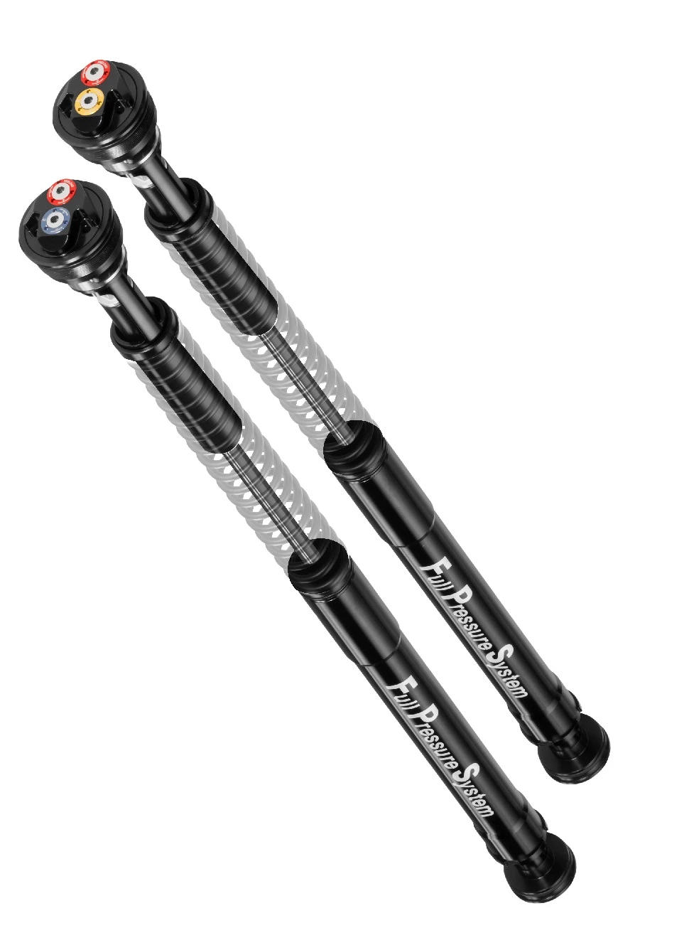 Pressurized cartridge BITUBO adjustable: spring preload, rebound, compression without springs and oil L+20mm