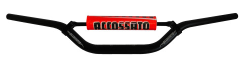 Handlebar ACCOSSATO aluminium, 28.5 mm Crni