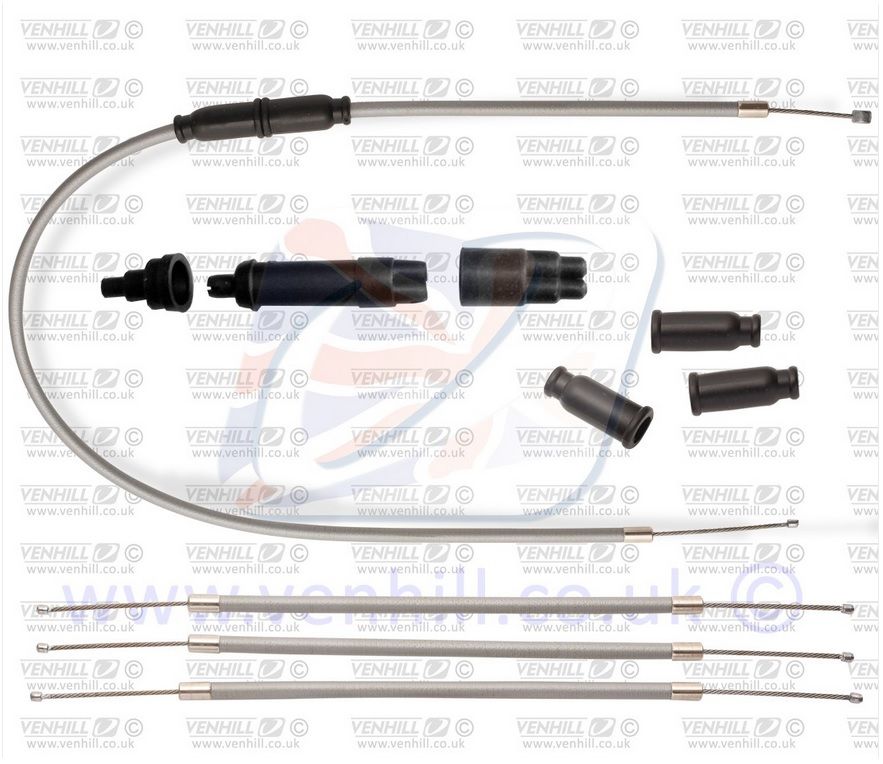 Throttle cable Venhill N01-4-117-GY grey