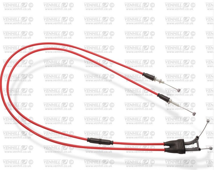 Throttle cables (pair) Venhill K01-4-037-RD featherlight crven