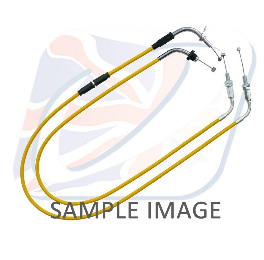 Throttle cables (pair) Venhill H02-4-081-YE featherlight yellow