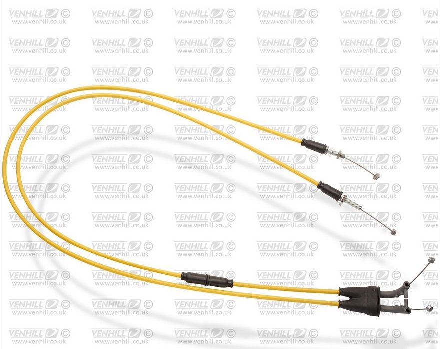 Throttle cables (pair) Venhill Y01-4-077-YE featherlight yellow