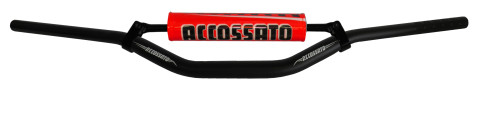 Handlebar ACCOSSATO aluminium, 28.5 mm Crni