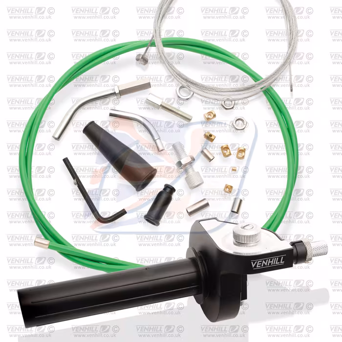 Universal 600A twistgrip conversion Venhill U01-4-600A Green