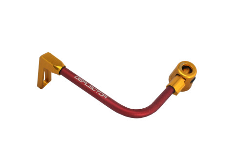 Lever guard ACCOSSATO DE002 with red hose and joint left, aluminium