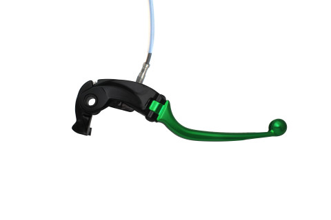 Brake lever folding ACCOSSATO LV022 with integrated adjuster for Nissin radial master cylinder green