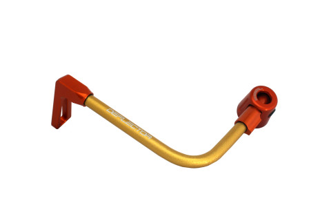 Lever guard ACCOSSATO DE002 with gold hose and joint left, aluminium