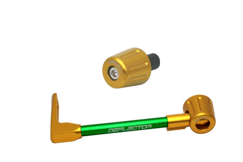 Lever guard in aluminium + right end ACCOSSATO DE005 with green hose and joint left