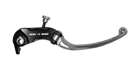 Brake lever folding ACCOSSATO LV030 in aluminium for brake master cylinder Ready To Brake silver