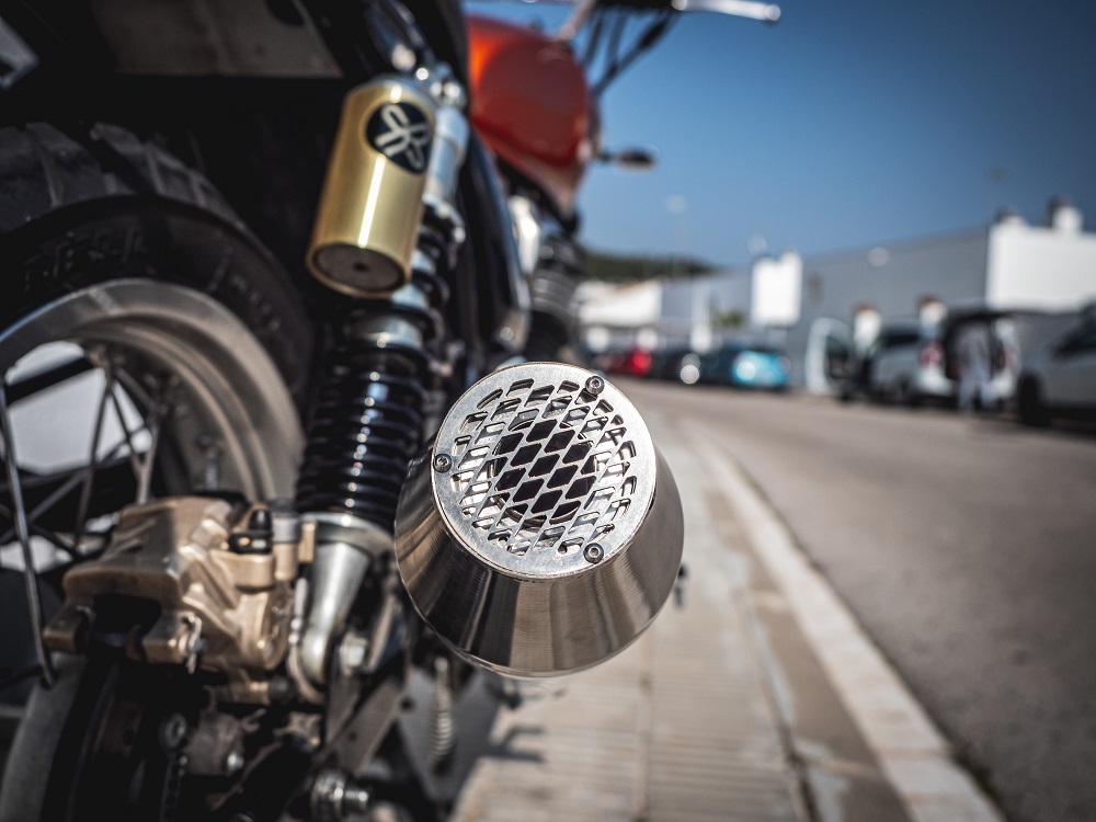Universal silencer GPR ULTRACONE CAFÉ RACER CAFE.10.ULTRA Brushed Stainless steel