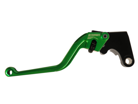 Clutch Lever ACCOSSATO ESY688H fixed CNC-worked aluminium, green