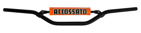 Handlebar ACCOSSATO aluminium, 22 mm Crni