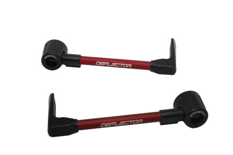 Lever guard ACCOSSATO DE003 with red hose and joint right + left , aluminium