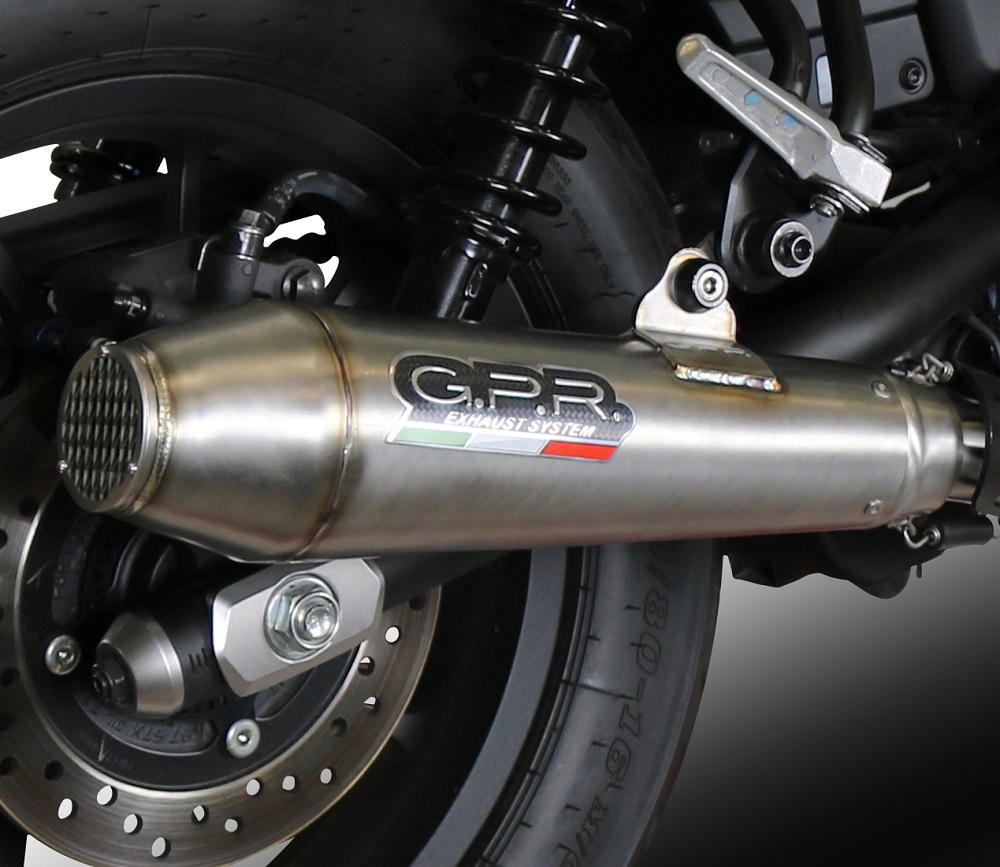 Slip-on exhaust GPR ULTRACONE ROY.12.CAT.ULTRA Brushed Stainless steel including removable db killer, link pipe and catalyst