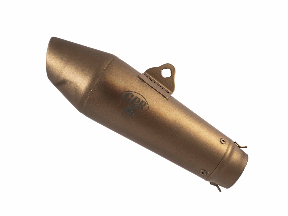 Universal silencer GPR VINTAVOGE CAFÉ RACER CAFE.7.VB Bronze without link pipe