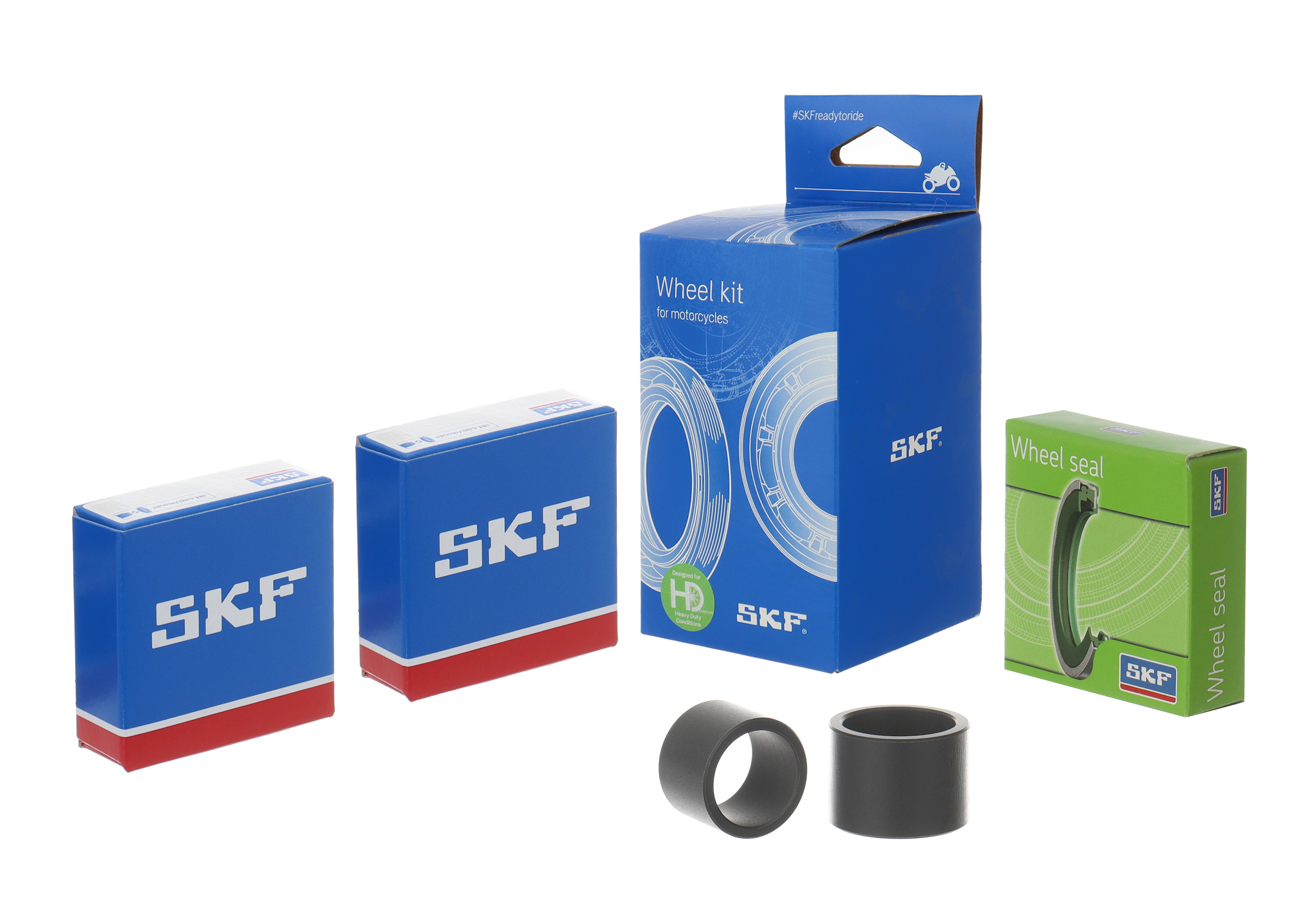 Wheel seals kit with spacers and bearings SKF VKWB-F-12-HD-C front