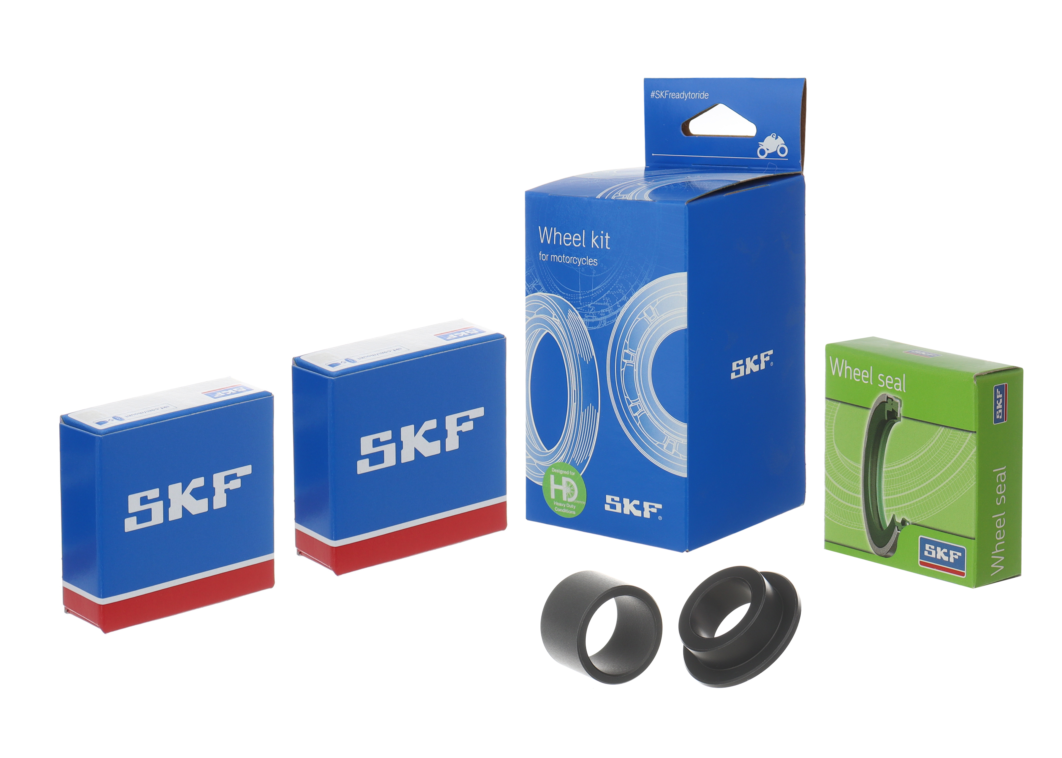 Wheel seals kit with spacers and bearings SKF VKWB-F-20-HD-C front