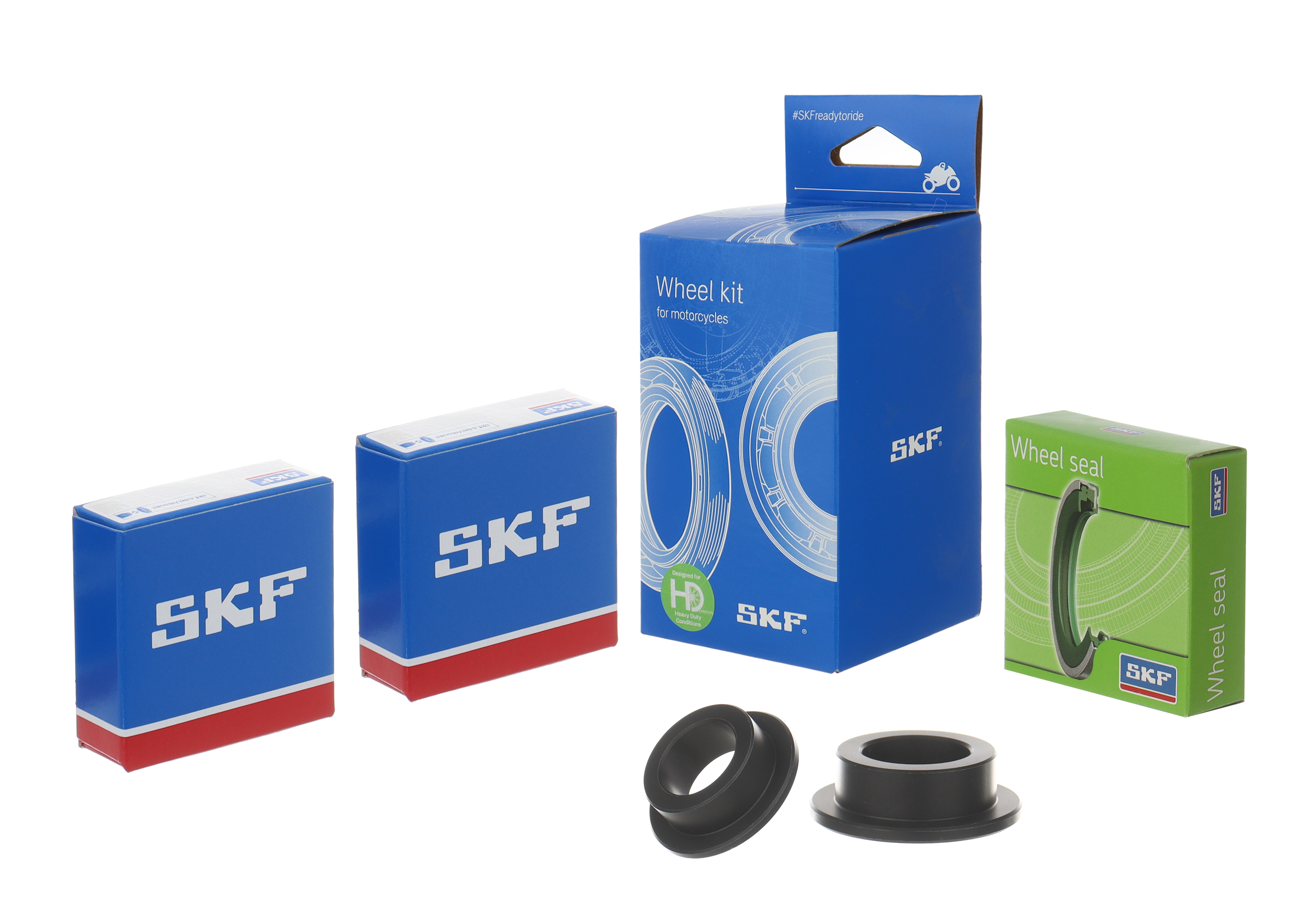 Wheel seals kit with spacers and bearings SKF VKWB-F-20-HD-G front