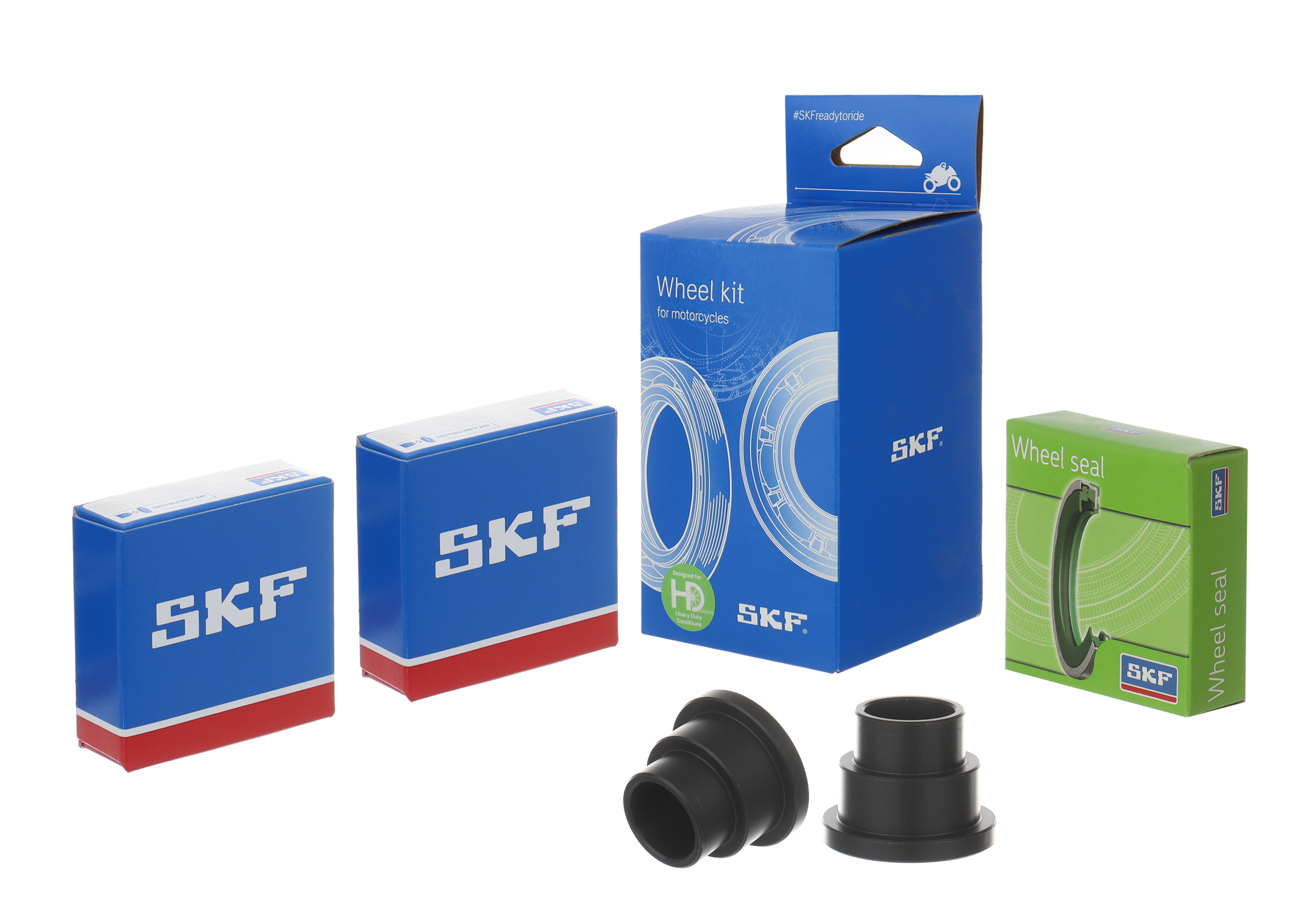 Wheel seals kit with spacers and bearings SKF VKWB-F-25-HD-C front