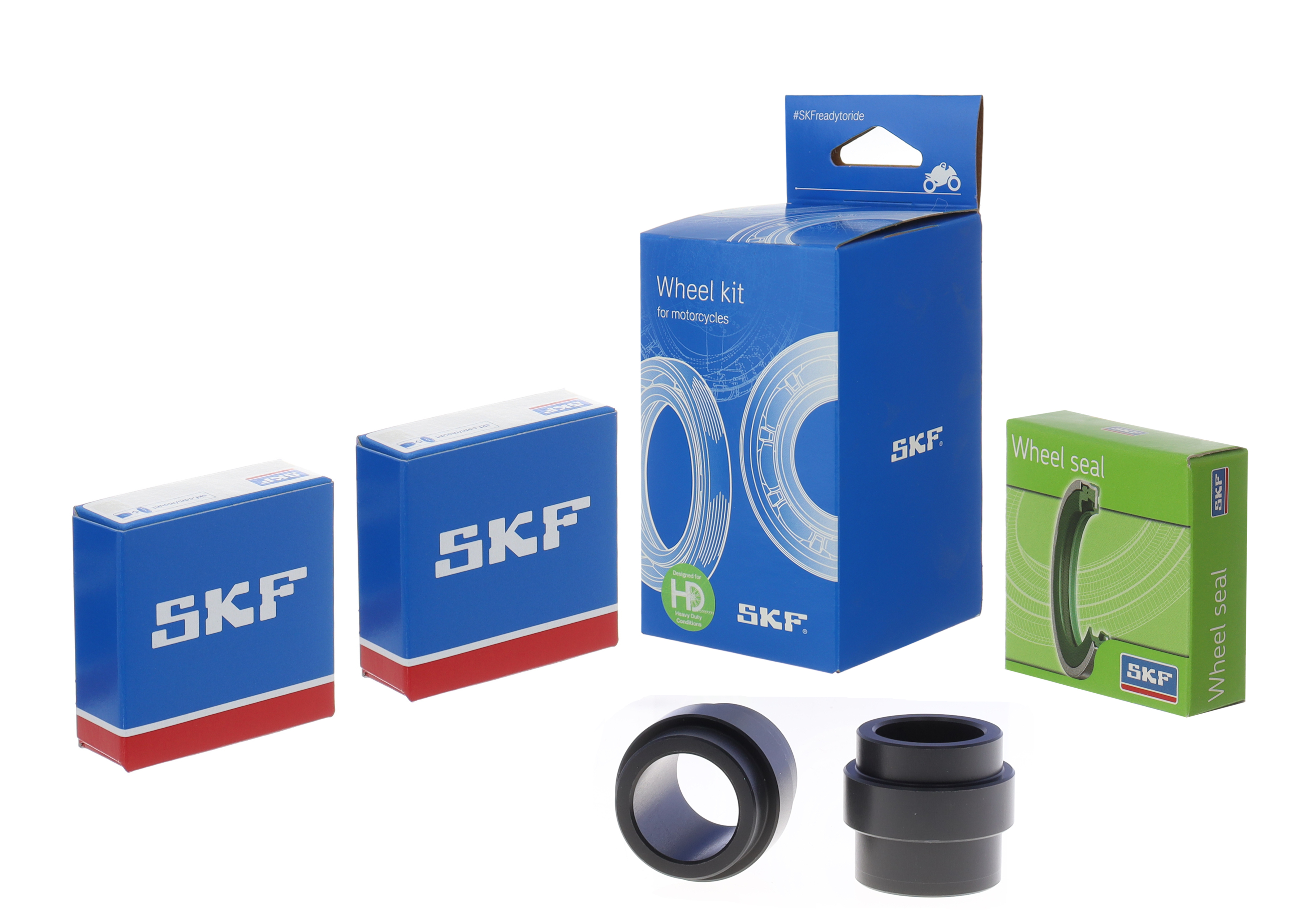 Wheel seals kit with spacers and bearings SKF VKWB-F-30-HD-D front