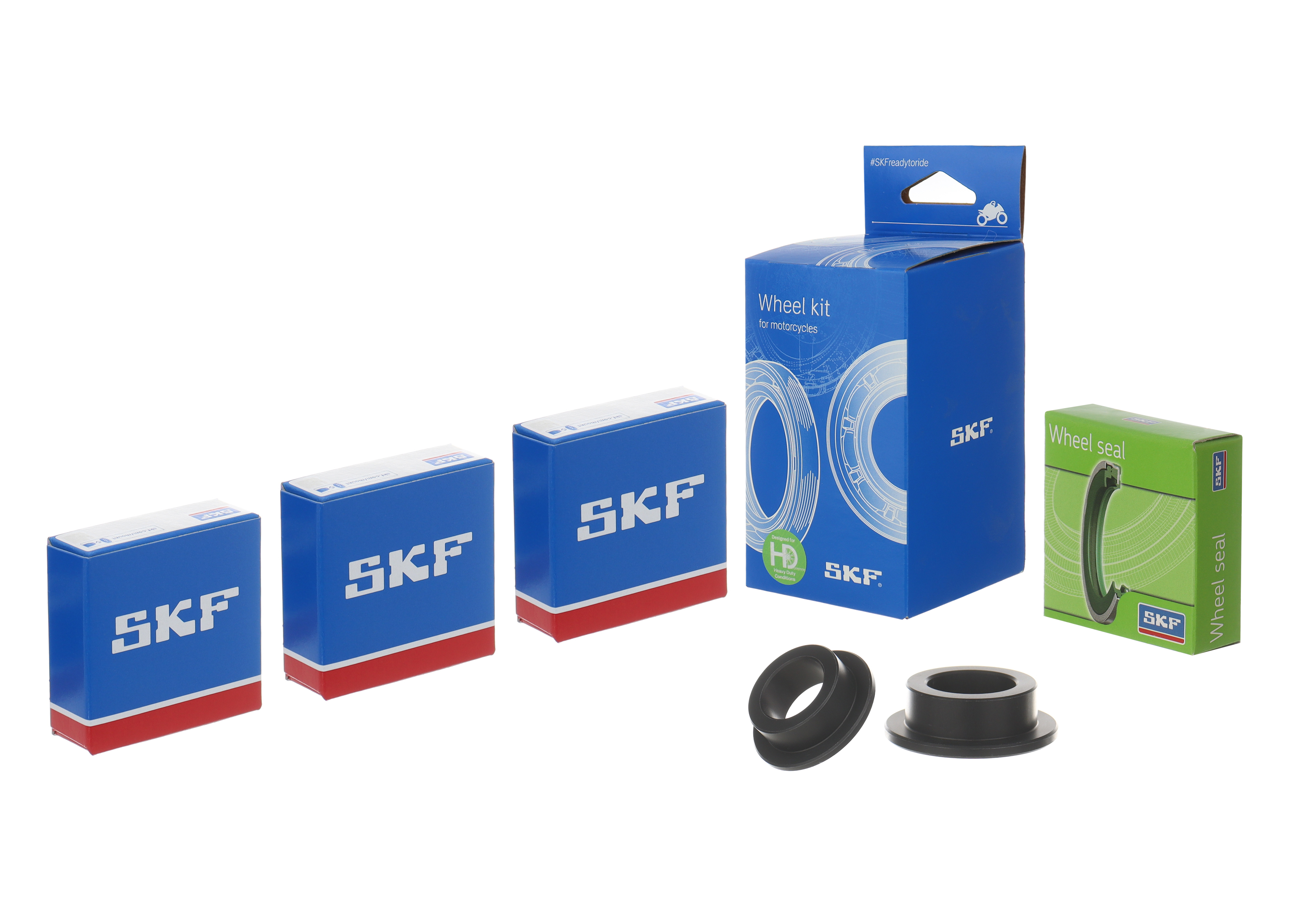 Wheel seals kit with spacers and bearings SKF VKWB-R-22-HD-A rear