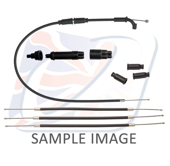 1:3 Throttle cable assembly Venhill S01-4-174 featherlight Crni
