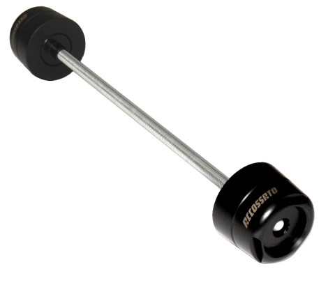 Rear fork protection ACCOSSATO PP075 aluminium and plastic material Crni