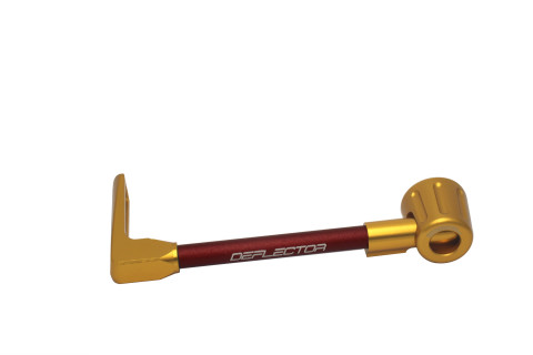 Lever guard ACCOSSATO DE002 with red hose and joint left, aluminium