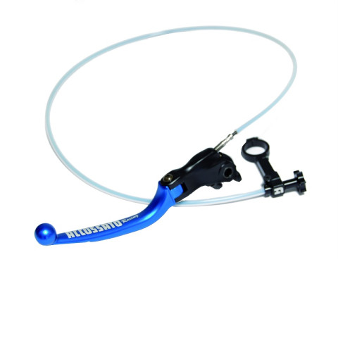 Brake lever folding ACCOSSATO RA002 with integrated remote adjuster for original brake master cylinders plavi