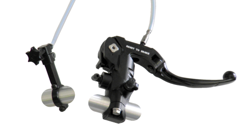 Brake master cylinder ACCOSSATO KITA21 19x18 with black lever + integrated straight remote adjuster