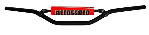 Handlebar ACCOSSATO aluminium, 22 mm Crni