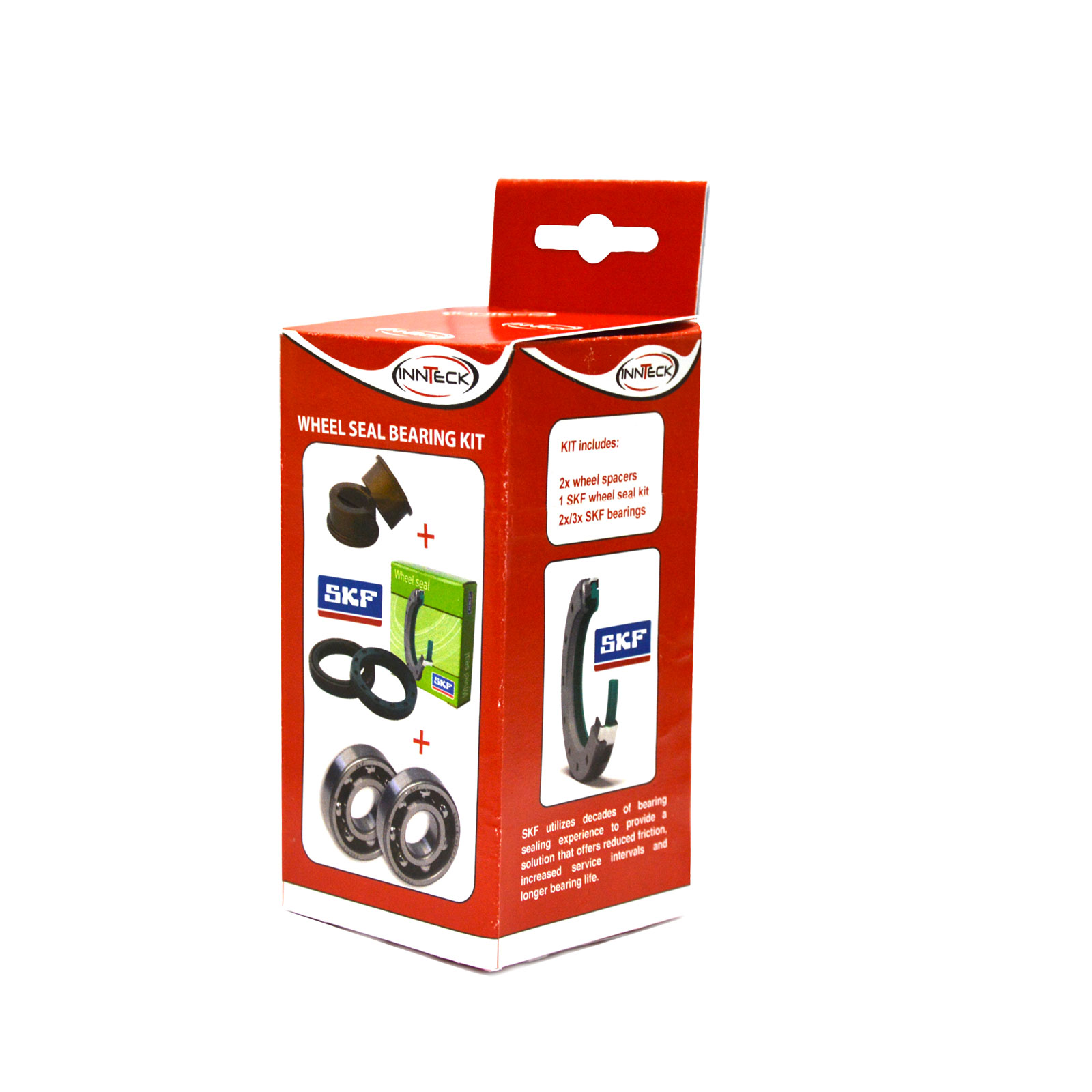 Wheel seals kit with spacers and bearings SKF WSB-KIT-F021-BE front