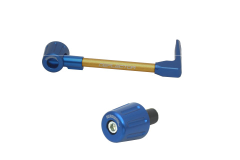 Lever guard in aluminium + left end ACCOSSATO DE004 with gold hose and joint right
