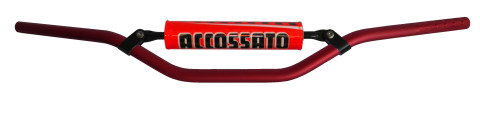 Handlebar ACCOSSATO HB062 Aluminium Made With Constant Diameter - 22 mm silver