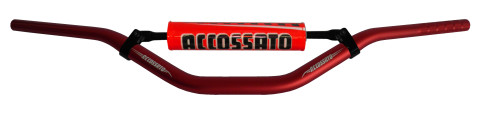 Handlebar ACCOSSATO aluminium, 28.5 mm crven