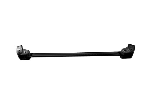 Bar and two-screw clamp kit for handlebar ACCOSSATO A12N diameter 22 mm, lenght 265 mm Crni