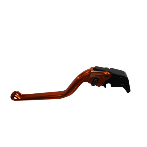 Clutch Lever ACCOSSATO ESM011 fixed CNC-worked aluminium, orange