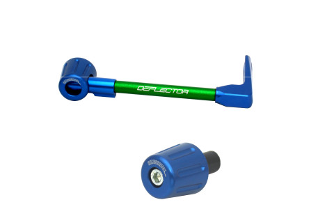 Lever guard in aluminium + left end ACCOSSATO DE004 with green hose and joint right